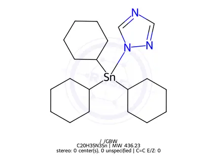 Chemical structure of Azocyclotin
