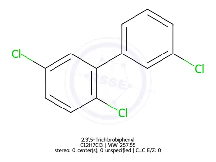 Chemical structure of 2,3',5-Trichlorobiphenyl