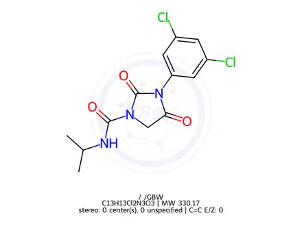 Chemical structure of Iprodione