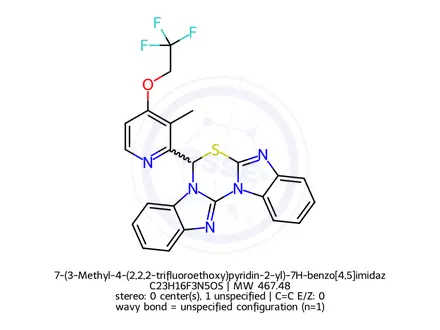 Chemical structure of lansoprazole Impurity 45