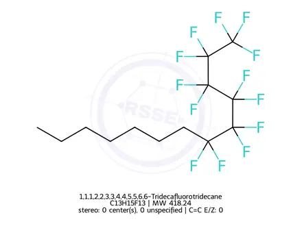 Chemical structure of 1,1,1,2,2,3,3,4,4,5,5,6,6-Tridecafluorotridecane