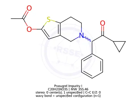 Chemical structure of Prasugrel Impurity C