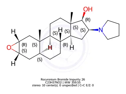 Chemical structure of Rocuronium Bromide Impurity 26