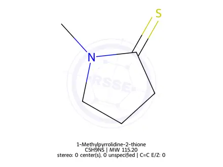 Chemical structure of 1-Methylpyrrolidine-2-thione