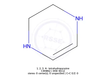 Chemical structure of 1,​2,​3,​4-​tetrahydropyrazine