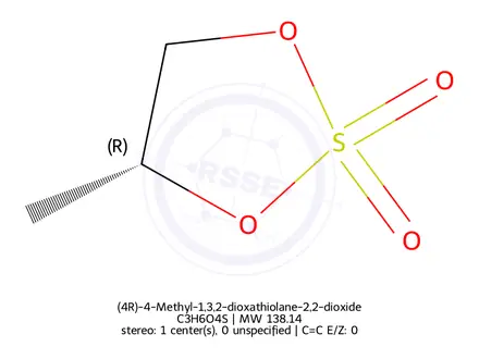 Chemical structure of (4R)-4-Methyl-1,3,2-dioxathiolane-2,2-dioxide