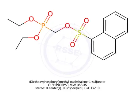 Chemical structure of (Diethoxyphosphoryl)methyl naphthalene-1-sulfonate