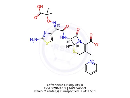 Chemical structure of Ceftazidime EP Impurity B