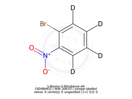 Chemical structure of 1-Bromo-2-Nitrobenze-d4