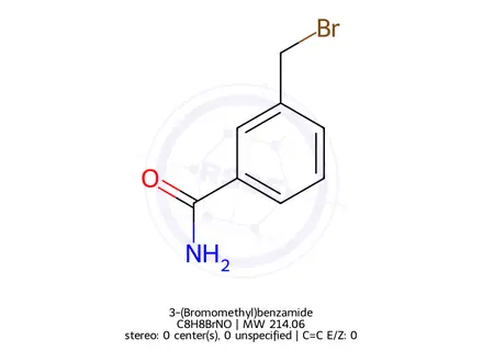Chemical structure of 3-(Bromomethyl)benzamide