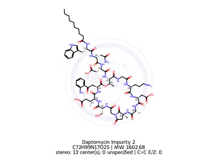 Chemical structure of Daptomycin Impurity 2
