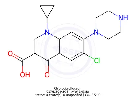 Chemical structure of Ciprofloxacin Impurity 8