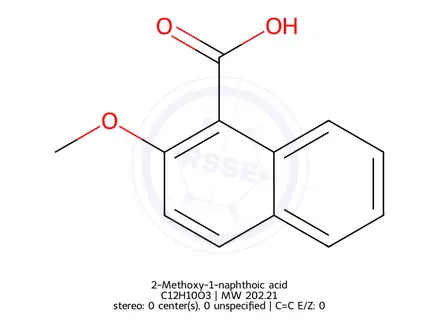 Chemical structure of 2-Methoxy Napthoic acid