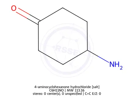 Chemical structure of 4-aminocyclohexanone hydrochloride
