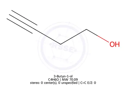 Chemical structure of 3-Butyn-1-ol