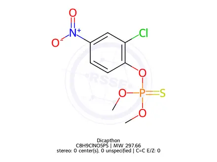Chemical structure of Dicapthon