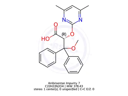 Chemical structure of (R)-Ambrisentan