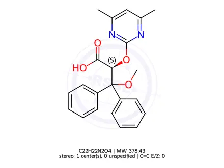 Chemical structure of Ambrisentan