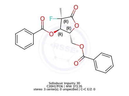 Chemical structure of Sofosbuvir Impurity 30