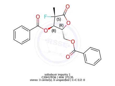 Chemical structure of sofosbuvir impurity 1