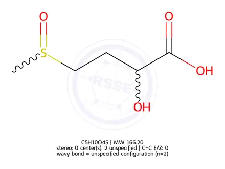 Chemical structure of Hydroxymethionine sulfoxide