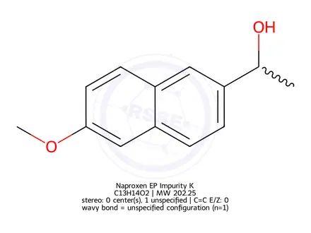Chemical structure of Naproxen EP Impurity K