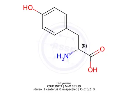 Chemical structure of D-Tyrosine