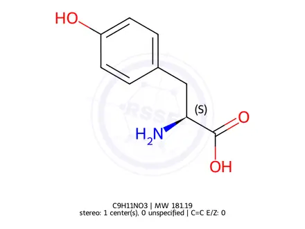 Chemical structure of L-Tyrosine