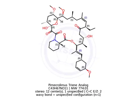Chemical structure of Pimecrolimus Impurity 9
