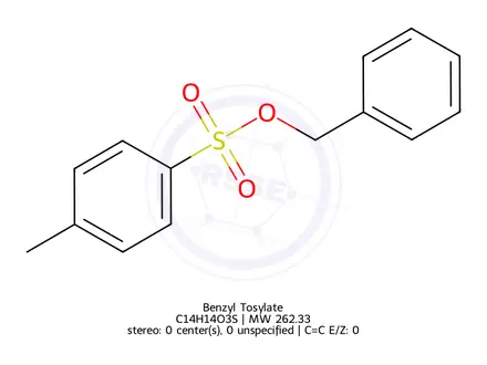 Chemical structure of benzyl 4-methylbenzenesulfonate