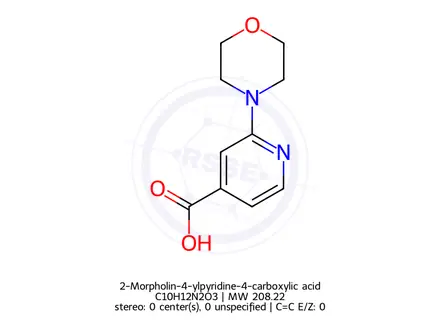 Chemical structure of 2-Morpholin-4-ylpyridine-4-carboxylic acid