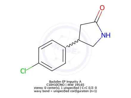 Chemical structure of Baclofen EP Impurity A