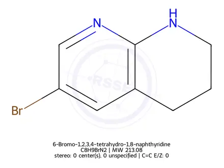 Chemical structure of 6-Bromo-1,2,3,4-tetrahydro-1,8-naphthyridine