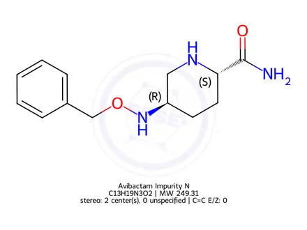 Chemical structure of Avibactam Impurity N