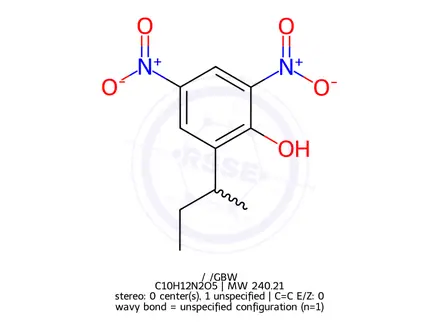 Chemical structure of Dinoseb