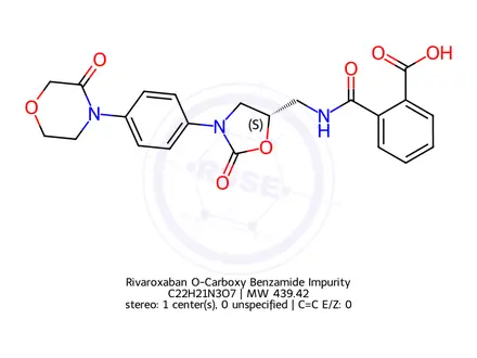 Chemical structure of Rivaroxaban Impurity 40