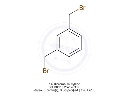 Chemical structure of a,a-Dibromo-m-xylene