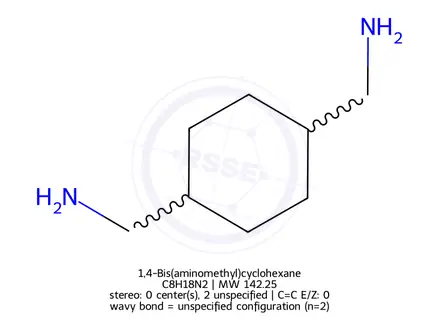 Chemical structure of 1,4-Bis(aminomethyl)cyclohexane