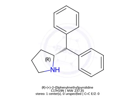 Chemical structure of (R)-(+)-2-(Diphenylmethyl)pyrrolidine