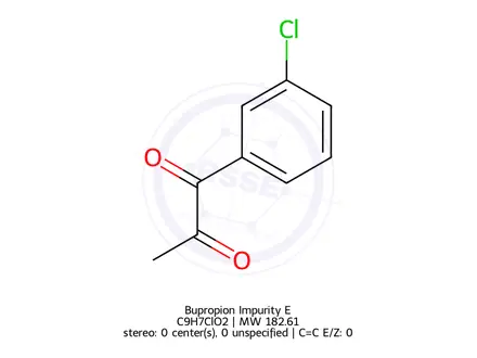 Chemical structure of Bupropion Indandione