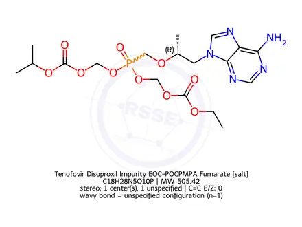 Chemical structure of Tenofovir ethyl ester