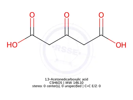 Chemical structure of 1,3-Acetonedicarboxylic acid