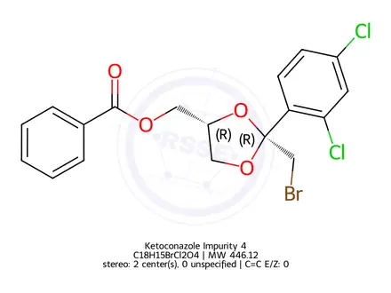 Chemical structure of Ketoconazole Impurity 12
