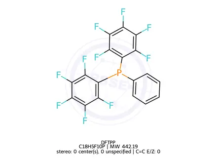 Chemical structure of DFTPP