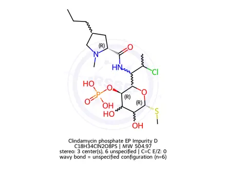 Chemical structure of Clindamycin phosphate EP Impurity D