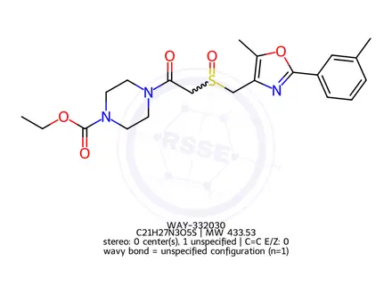 Chemical structure of WAY-332030