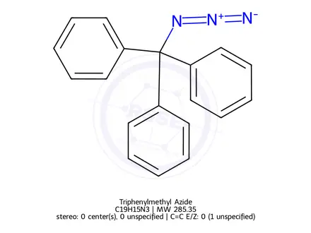 Chemical structure of Trityl Azide