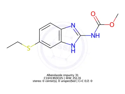 Chemical structure of Albendazole impurity 31