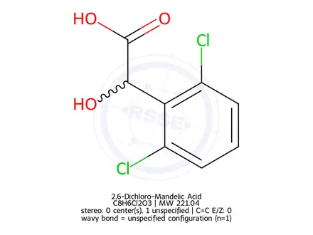 Chemical structure of 2,6-Dichloro-Mandelic Acid
