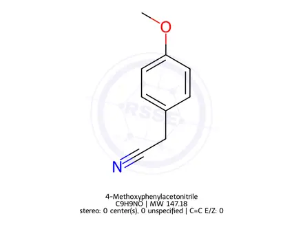 Chemical structure of 4-Methoxyphenylacetonitrile